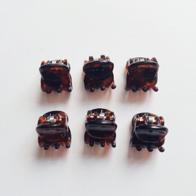 kleine klemmetjes 1cm bruin